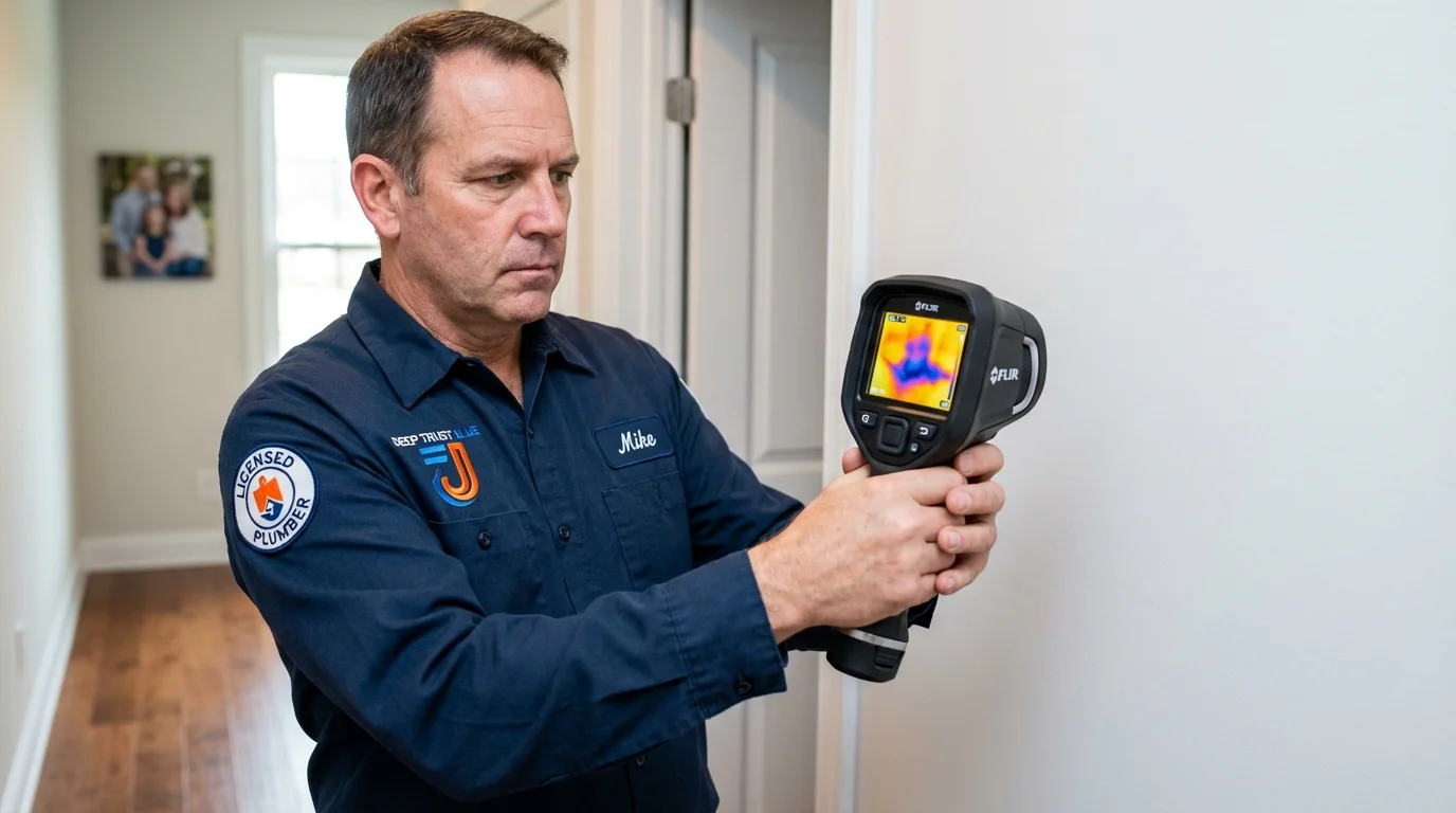 Thermal imaging leak detection by Johns Plumbing LLC in Stockdale